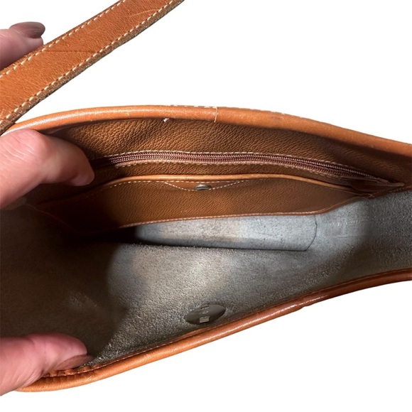 Vintage Dooney & Bourke Cavalry Spectator Bag pebbled leather - Picture 5 of 6